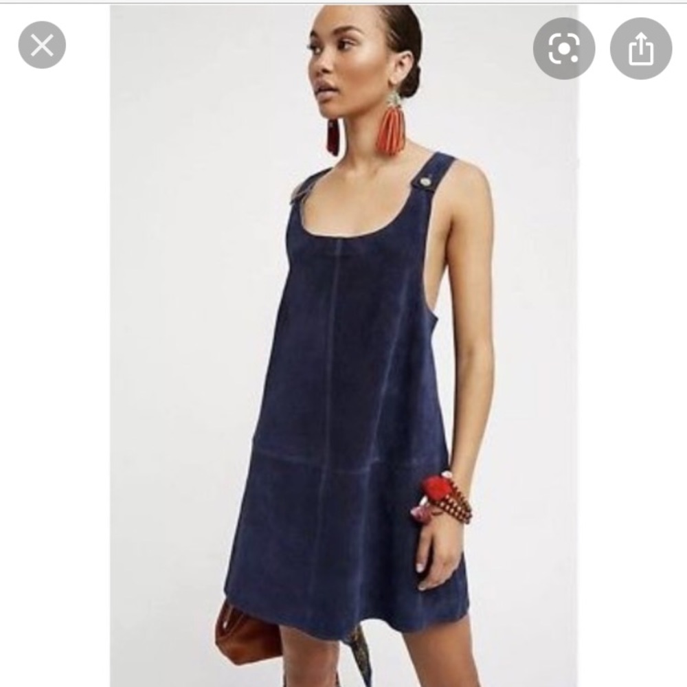 Free people leather dress size xs